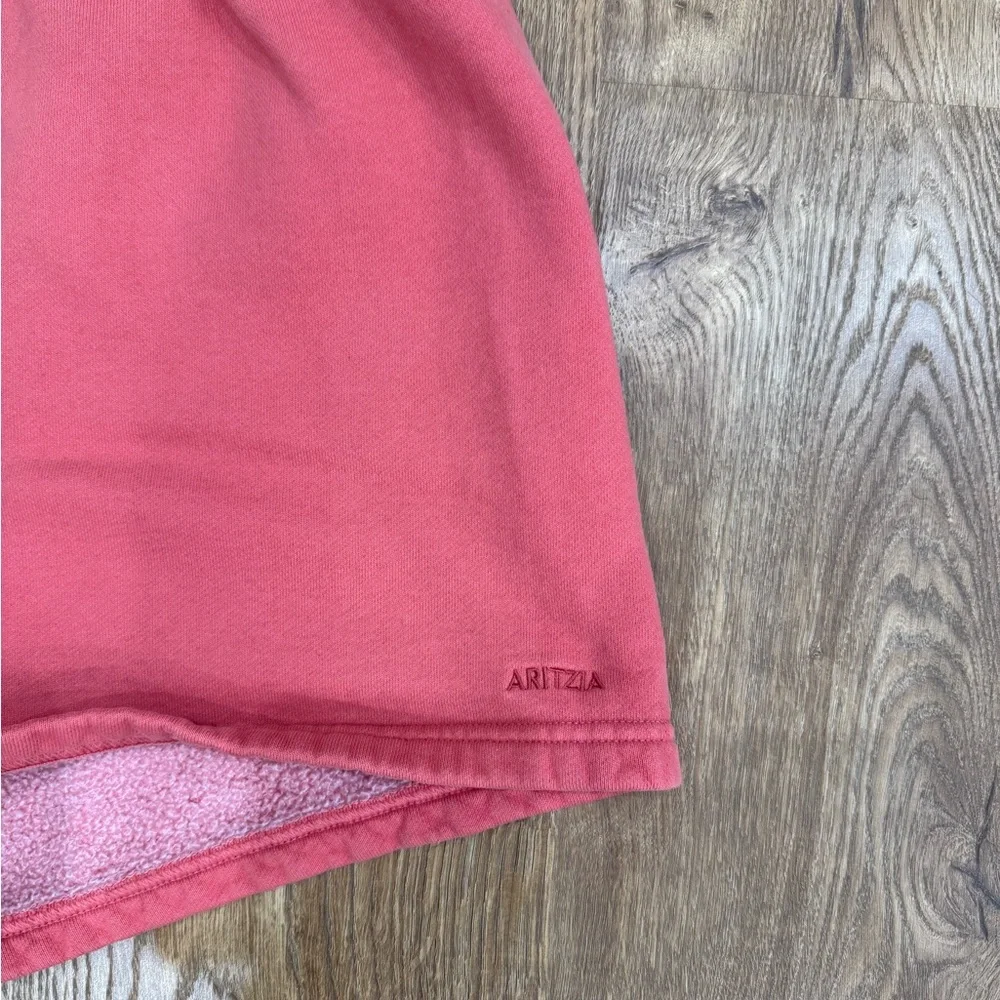 Aritzia Sweatfleece in Warm Coral - Picture 2 of 4